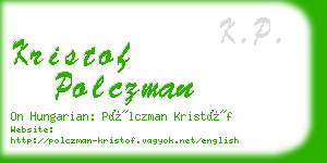 kristof polczman business card